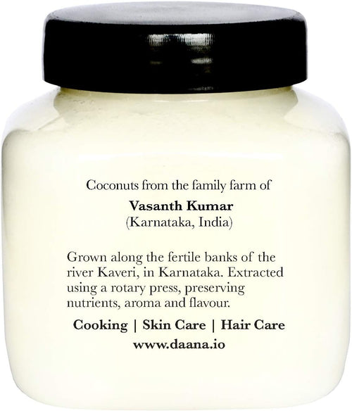 Daana Organic Coconut Oil for Skin: Extra Virgin, Cold Pressed (12 oz)