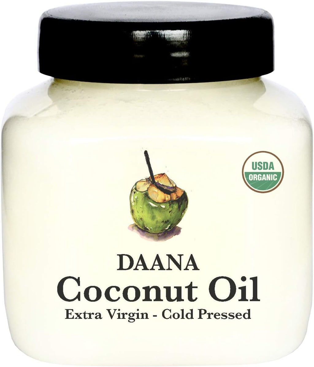 Daana Organic Coconut Oil for Skin: Extra Virgin, Cold Pressed (12 oz)