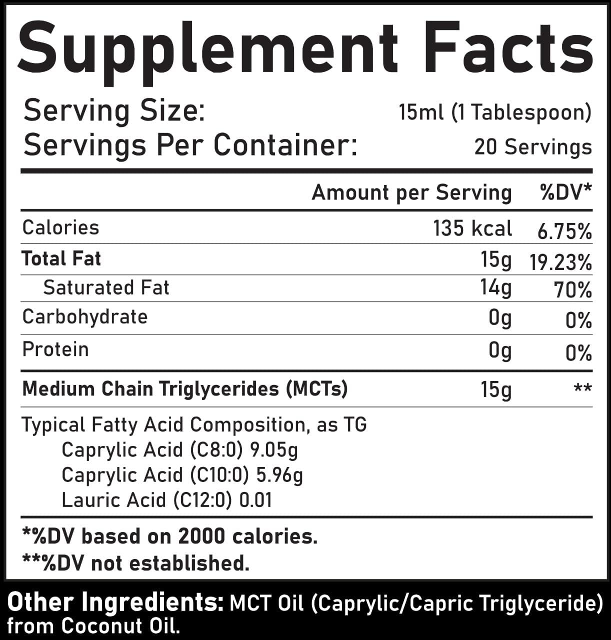 زيت ام سي تي عضوي طبيعي من جوز الهند (300 مل) من ان بي ال - وقود كيتو للدماغ والجسم - غير منكه، نباتي وخالي من الجلوتين ومنتجات الالبان - زيت جوز الهند الممتاز لدعم الطاقة العقلية، مكمل غذائي