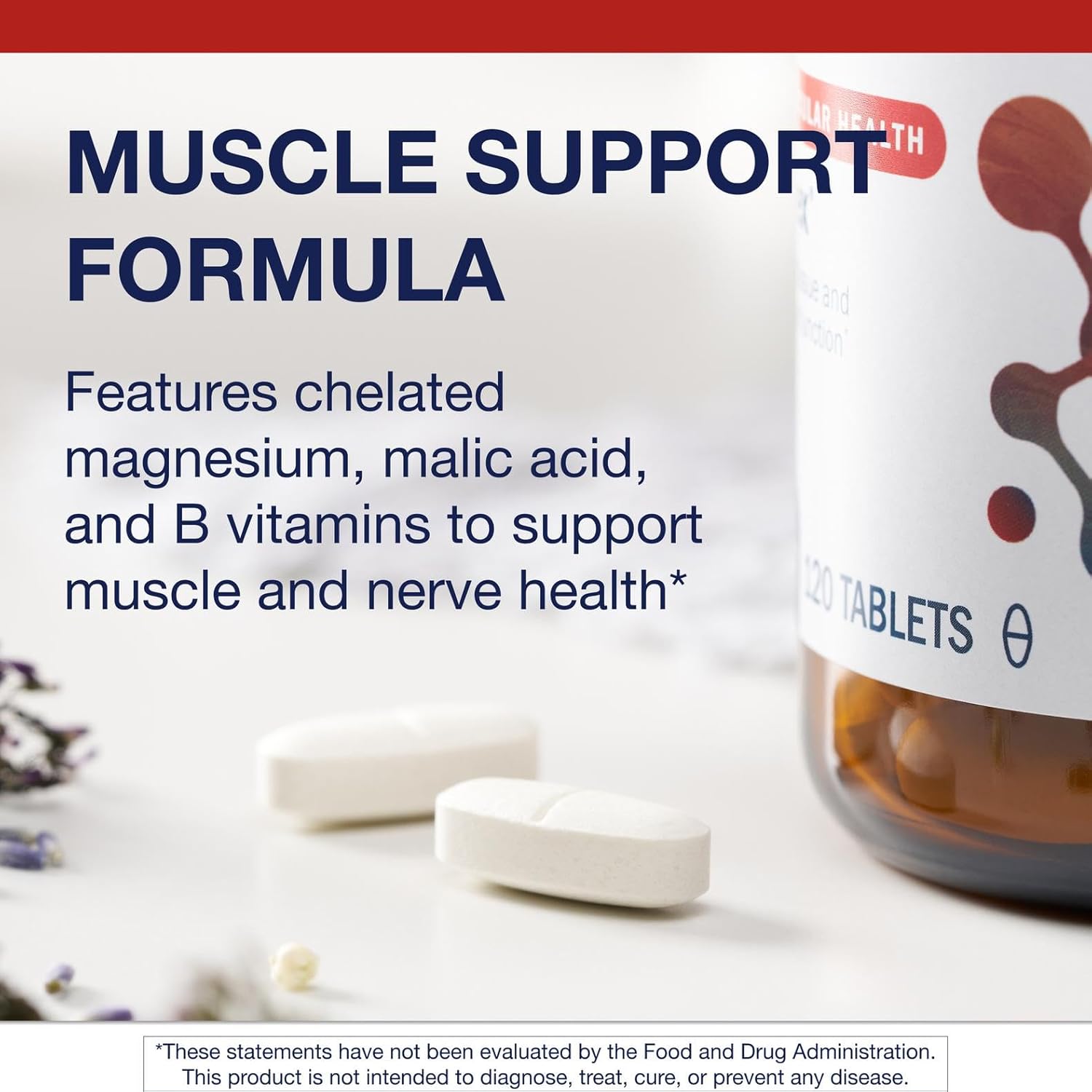 ميتاجينيكس فيتامين B1 من فيبروبليكس - يدعم الأنسجة الناعمة* - 600 مجم حمض الماليك و150 مجم مغنيسيوم - صحة العضلات العصبية* - مكمل غذائي ممتاز - 120 قرص