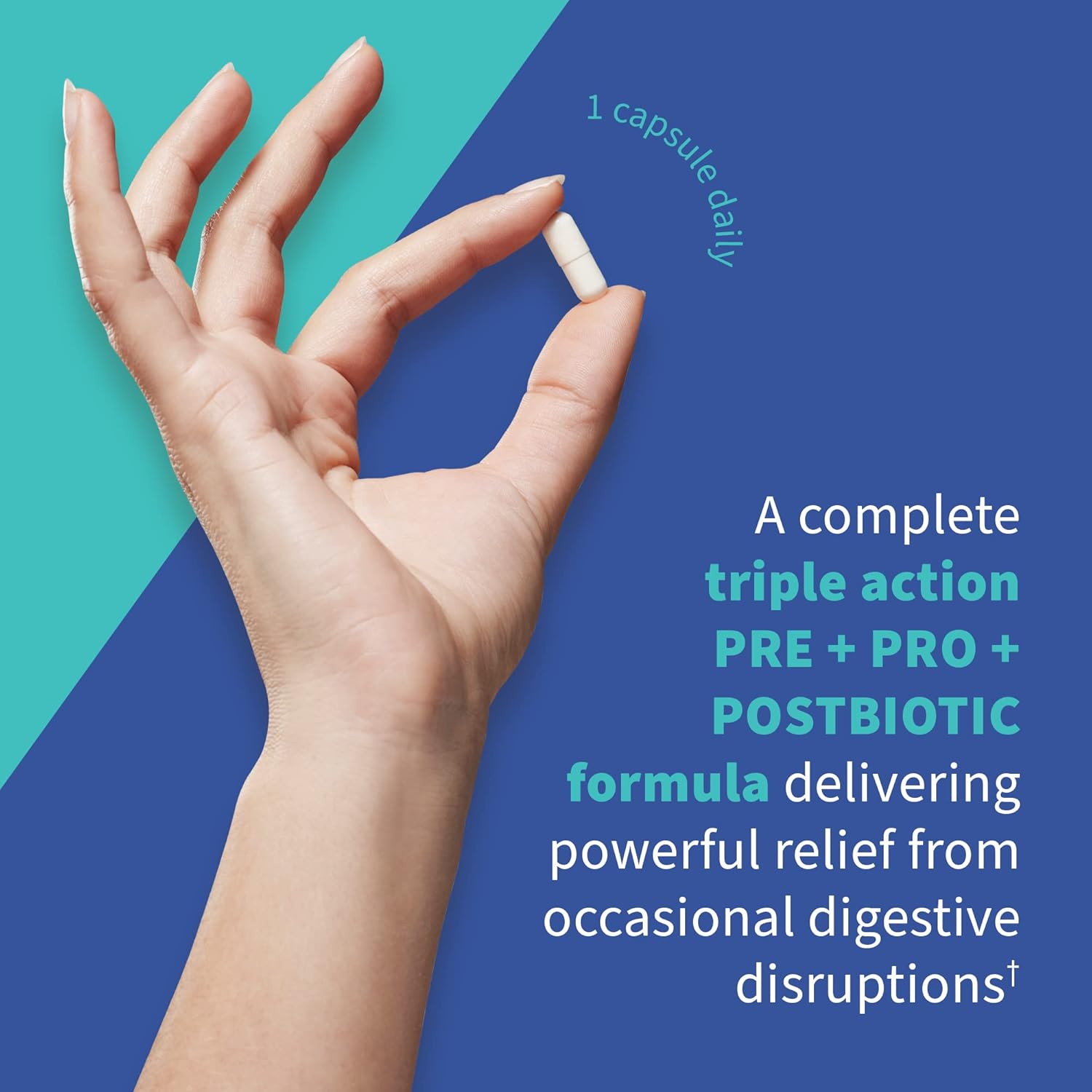 غاردن أوف لايف - مكمل دكتور فورميوليتد يومي كامل 3 في 1 من البريبيوتيك والبوستبيوتيكس والبروبيوتيك للنساء والرجال - مكمل PRE + PRO + POSTBIOTIC لتخفيف الغازات والانتفاخ - 50 مليار وحدة مستعمرة، زجاجة