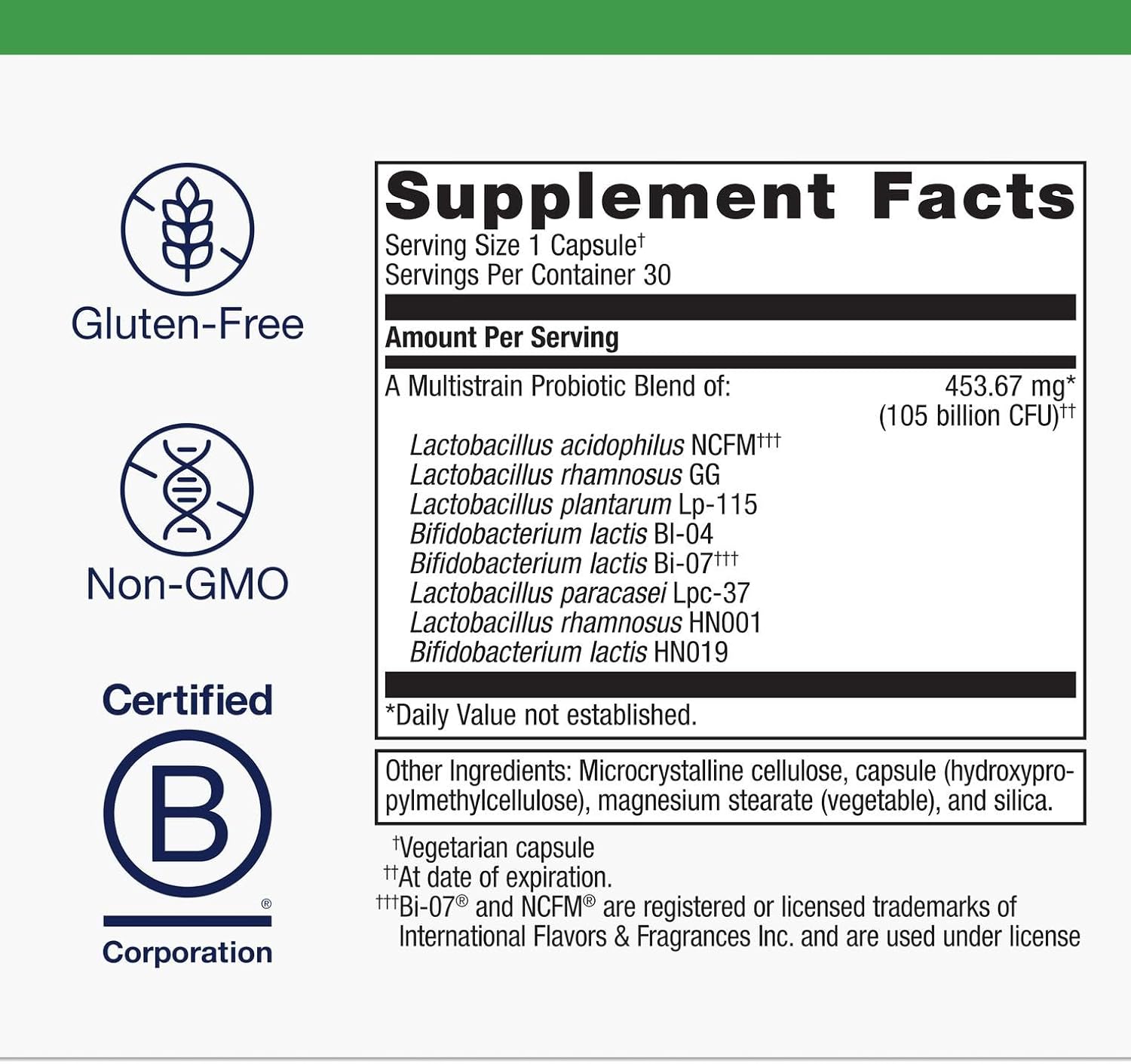 ميتاجينيكس مكمل غذائي بيومي برو بروبيوتيك من الترا فلورا - تركيبة متعددة السلالات 105 مليار CFU مع اكتوباكيلوس اسيدوفيلوس - ثابت على الرف لصحة الجهاز الهضمي ونباتات الامعاء والدعم المناعي* - 30 كبسولة