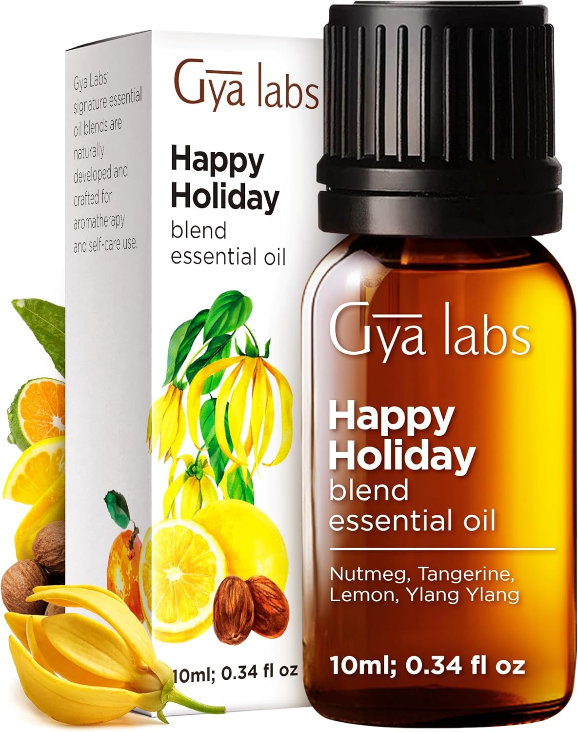 زيت تدليك مريح وحسي من جيا لابس للأزواج - زيت جسم غني باليلانغ يلانغ والروز جيرانيوم والارغان العضوي للبشرة - 100٪ زيت تدليك طبيعي ونقي - (200 مل)