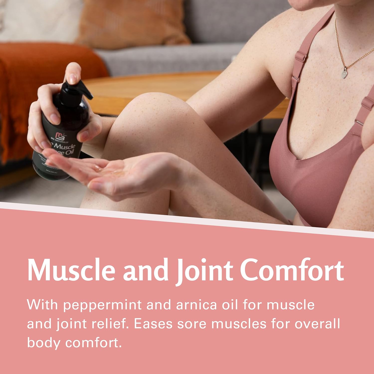 ام3 ناتشورالز زيت تدليك مضاد للسيلوليت غني بالكولاجين والخلايا الجذعية، زيوت عطرية طبيعية بالكامل، يعمل على شد النغمات ويجدد الترطيب، مناديل الدهون غير المرغوب فيها، 8 اونصة سائلة