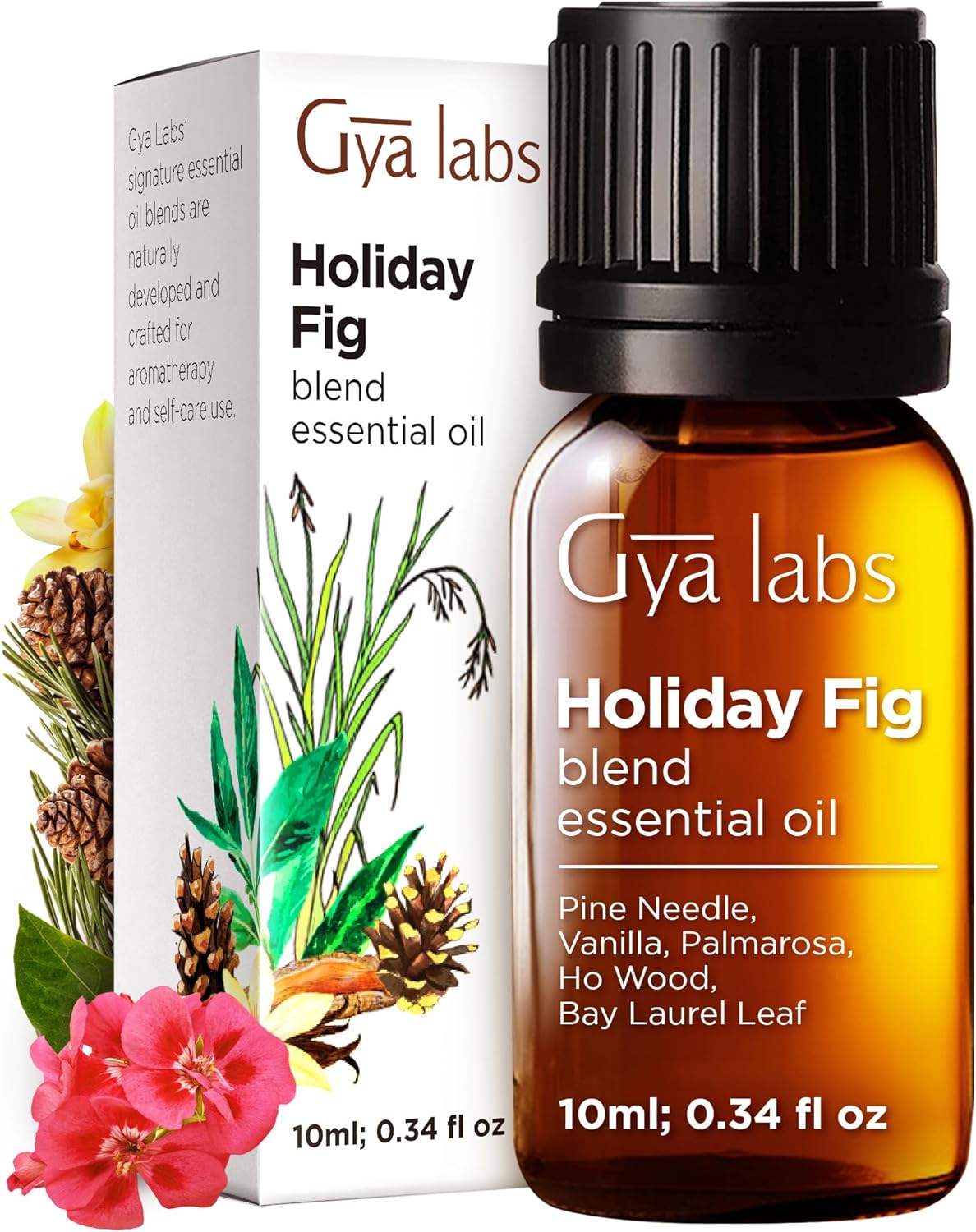 زيت تدليك مريح وحسي من جيا لابس للأزواج - زيت جسم غني باليلانغ يلانغ والروز جيرانيوم والارغان العضوي للبشرة - 100٪ زيت تدليك طبيعي ونقي - (200 مل)