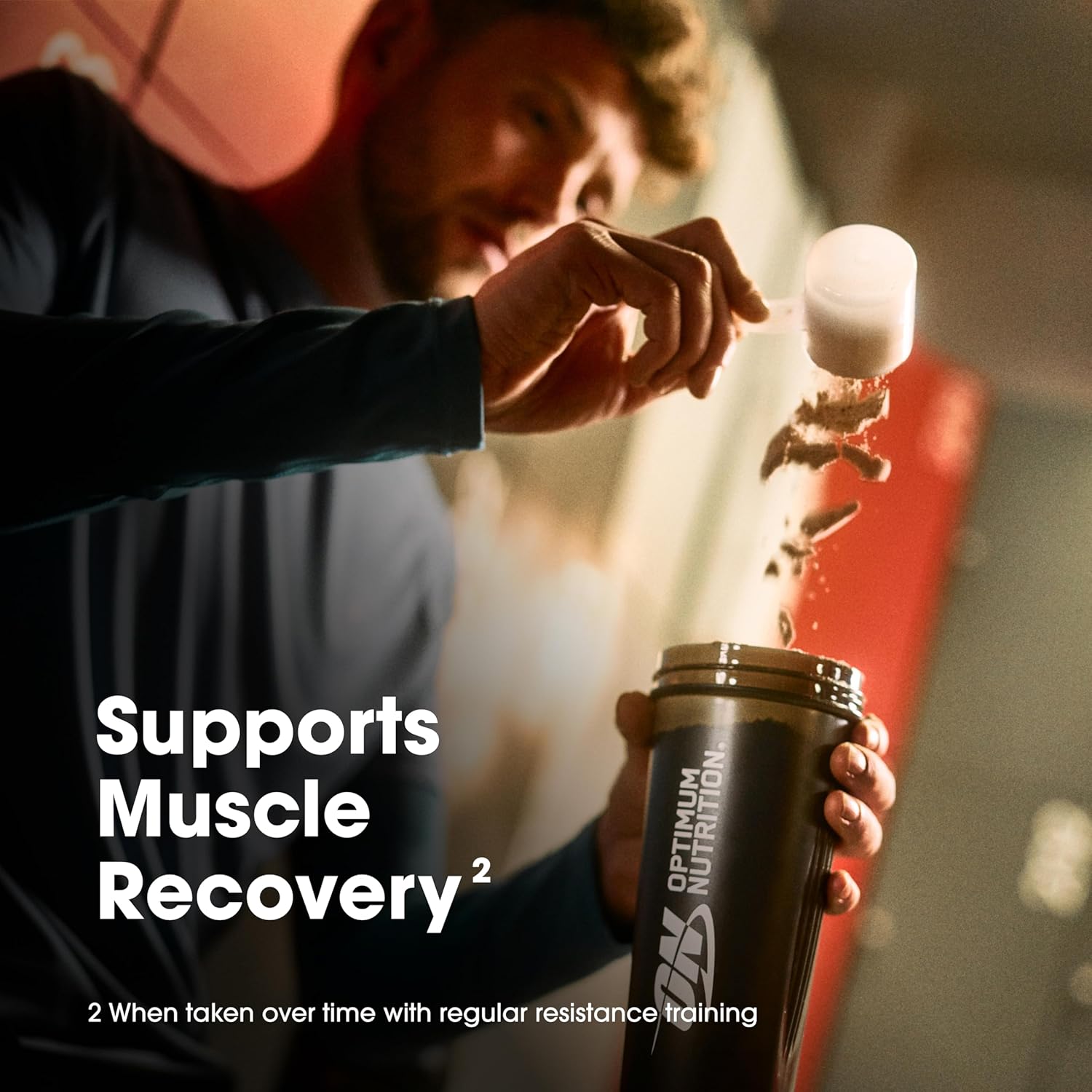 مسحوق بروتين مصل اللبن جولد ستاندرد 100% من اوبتيموم نيوتريشن، 24 غرام من البروتين لدعم العضلات واستعادتها - ايس كريم فانيليا، 2 باوند، 29 حصة (899 غرام)